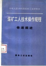 煤矿工人技术操作规程 巷道掘进