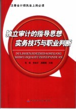 注册会计师执业上岗必读 独立审计的指导思想、实务技巧与职业判断