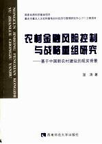 农村金融风险控制与战略重组研究 基于中国新农村建设的现实背景