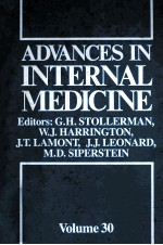 ADVANCES IN INTERNAL MEDICINE VOLUME 30