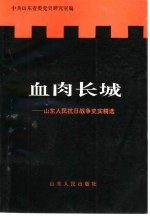 血肉长城 山东人民抗日战争史实精选