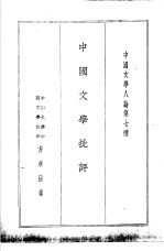 中国文学八论第七种 中国文学批评