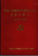 中共北京建筑材料集团总公司党史大事记 1949年-1992年