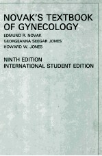 NOVAK`S TEXTBOOK OF GYNECOLOGY NINTH EDITION INTERNATIONAL STUDENT EDITION