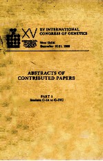 ABSTRACTS OF CONTRIBUTED PAPERS PART 1