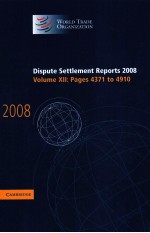 DISPUTE SETTLEMENT REPORTS 2008 VOLUME 12