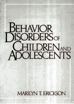 Behavior disorders of children and adolescents