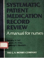 SYSTEMATIC PATIENT MEDICATION RECORD REVIEW A MANUAL FOR NURSES