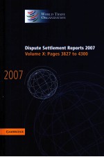 DISPUTE SETTLEMENT REPORTS 2007 VOLUME 10