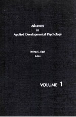 ADVANCES IN APPLIED DEVELOPMENTAL PSYCHOLOGY VOLUME 1