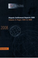 DISPUTE SETTLEMENT REPORTS 2008 VOLUME 10