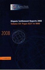 DISPUTE SETTLEMENT REPORTS 2008 VOLUME 20