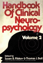 HANDBOOK OF CLINICAL NEUROPSYCHOLOGY VOLUME 2