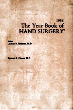 THE YEAR BOOK OF HAND SURGERY 1986