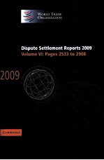 DISPUTE SETTLEMENT REPORTS 2009 VOLUME 6