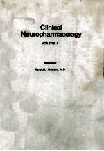 CLINICAL NEUROPHARMACOLOGY VOLUME 1