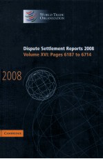 DISPUTE SETTLEMENT REPORTS 2008 VOLUME 16