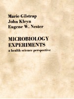 Microbiology experiments a health science perspective