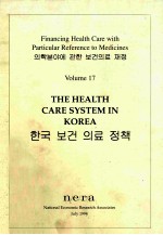 THE HEALTH CARE SYSTEM IN KOREA FINANCING HEALTH CARE WITH PARTICULAR REFERENCE TO MEDICINES VOLUM