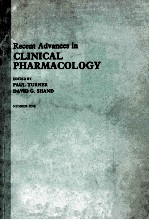 RECENT ADVANCES IN CLINICAL PHARMACOLOGY NUMBER ONE