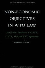 Non-Economic Objectives in WTO Law