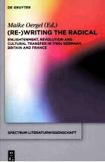 (RE-)WRITING THE RADICAL:ENLIGHTENMENT