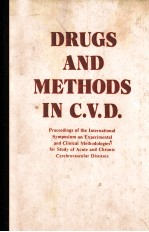 Drugs and methods in C.V.D.:proceedings of the International Symposium on Experimental and Clinical