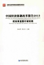 中国经济体制改革报告2013把改革蓝图付诸实践