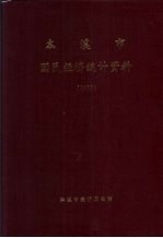 本溪市国民经济统计资料 1995年