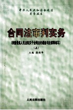 合同法审判实务 根据最高人民法院关于合同法的最新司法解释编写