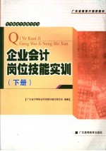 企业会计岗位技能实训  下