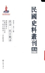 民国史料丛刊续编 378 政治 抗日战争