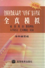 全国各类成人高考“专升本”复习考试全真模拟 政治 英语 教育理论 大学语文 艺术概论 民法