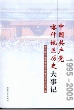 中国共产党喀什地区历史大事记 1995-2005