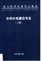 电力职业技能鉴定规范 水利水电建设专业 （下册）