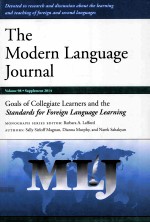 the modern language journal volume 98 supplement 2014