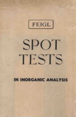 spot tests in inorganic analysis