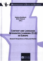 content and language integrated learning(clil)in europeresearch perspectives on policy and practice