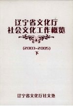 辽宁省文化厅社会文化工作概览 2003-2005 下