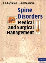 SPINE DISORDERS MEDICAL AND SURGICAL MANAGEMENT