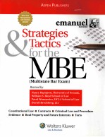 STRATEGIES & TACTICS FOR THE MBE MULTISTATE BAR EXAM