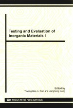 TESTING AND EVALUATION OF INORGANIC MATERIALS I