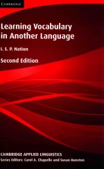 LEARNING VOCABULARY IN ANOTHER LANGUAGE SECOND EDITION