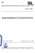 DESIGN SPECIFICATION FOR CONCRETE ARCH DAMS