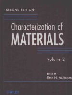 CHARACTERIZATION OF MATERIALS SECOND EDITION VOLUME 2