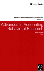 ADVANCES IN ADDOUNTING BEHAVIORAL RESEARCH VOLUME 14