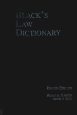 BLACK'S LAW DICTIONARY EIGHTH EDITION