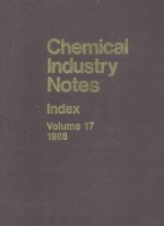 CHEMICAL INDUSTRY NOTES INDEX VOLUME 17 1988