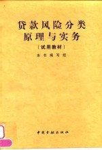 贷款风险分类原理与实务 试用教材