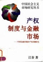 产权制度与金融市场  中国金融市场的产权问题研究